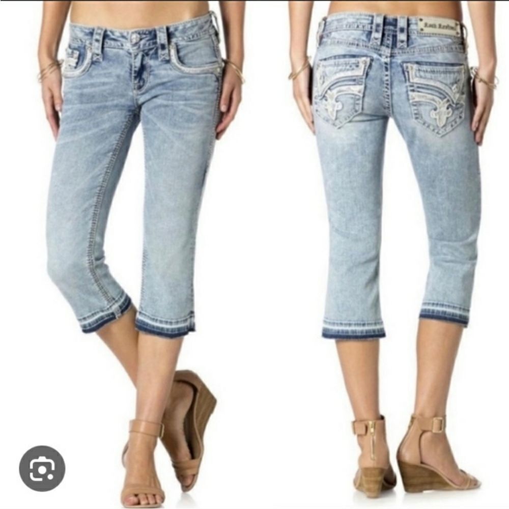 Rock Revival Kaitlyn Capri Jeans Sz 27